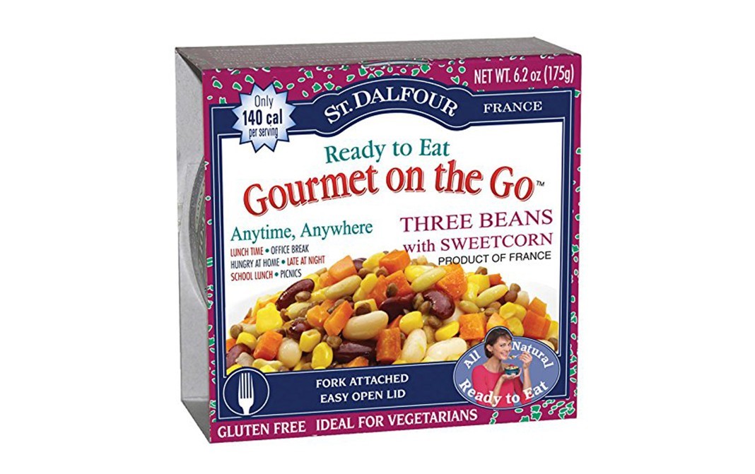 St. Dalfour Gourmet On The Go Three Beans with Sweetcorn   Pack  175 grams